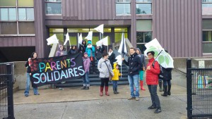 Piquet à l'École Charles-Lemoyne